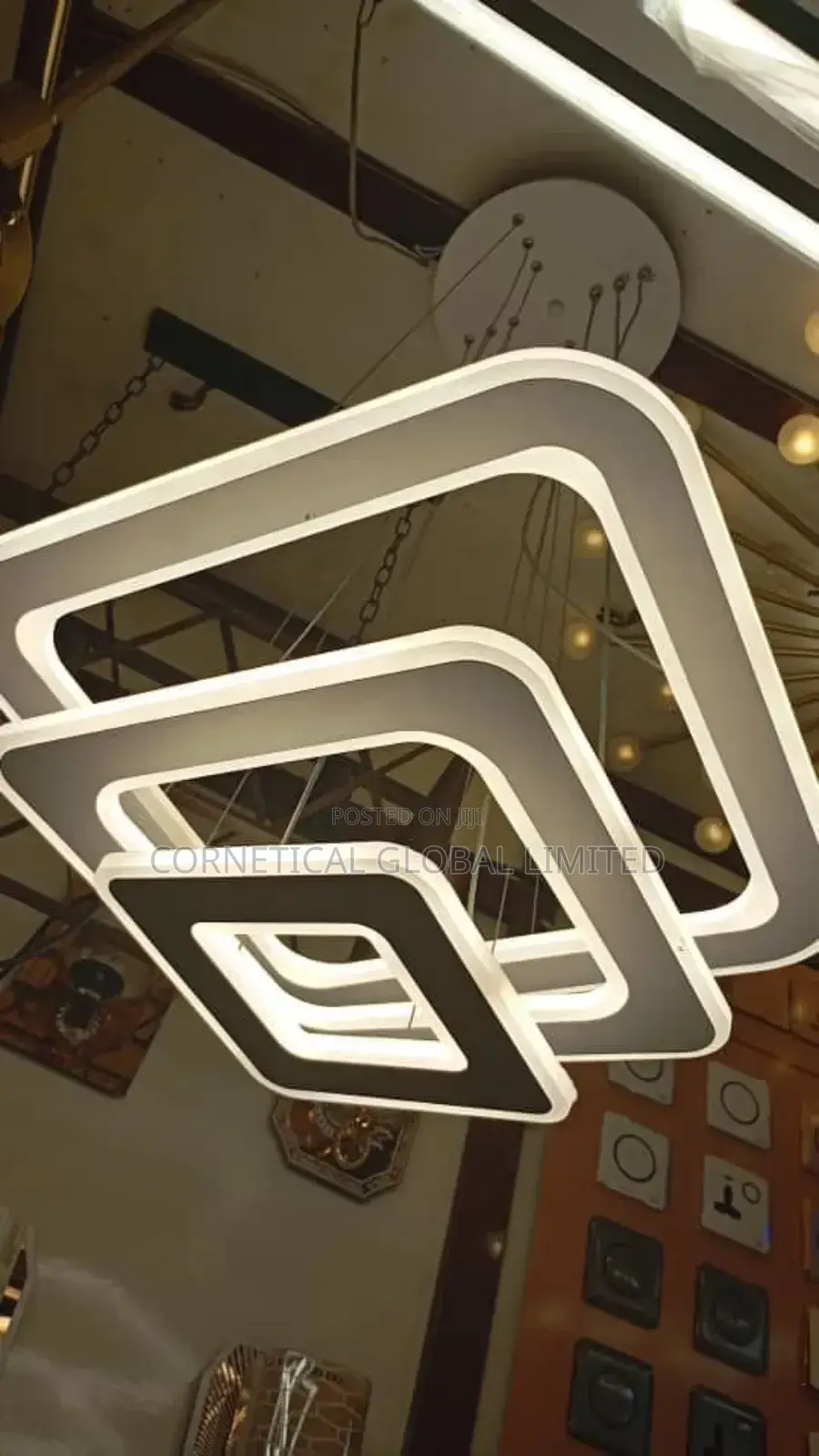 Modern Rectangular Quality Led Chandelier Pendant Light