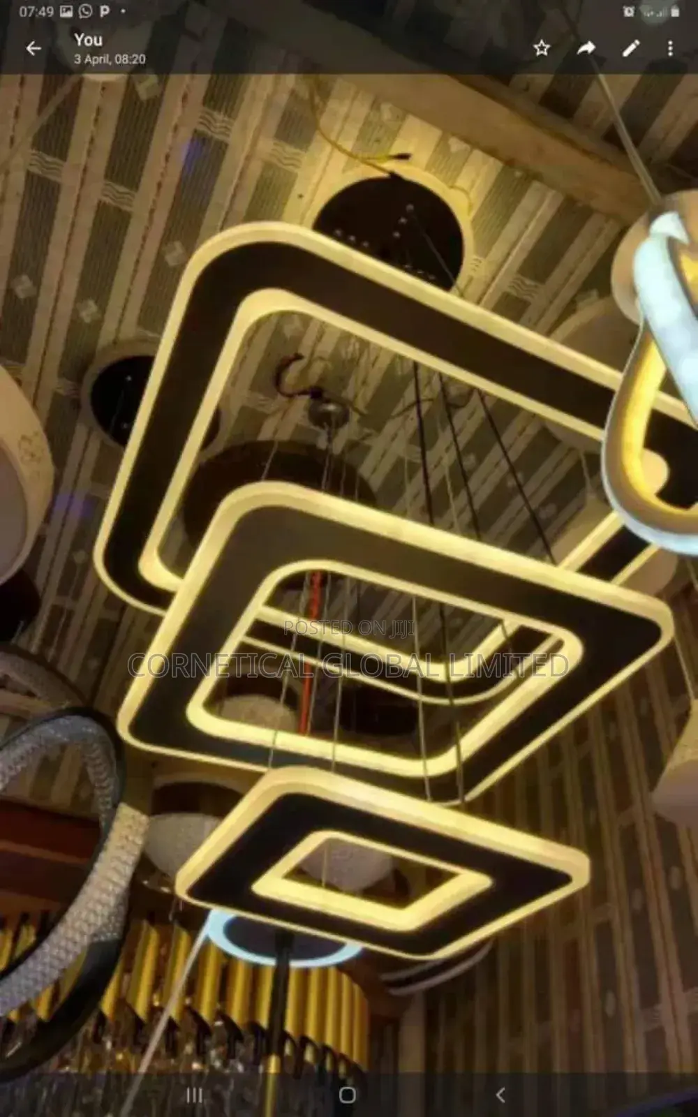 Modern Rectangular Quality Led Chandelier Pendant Light