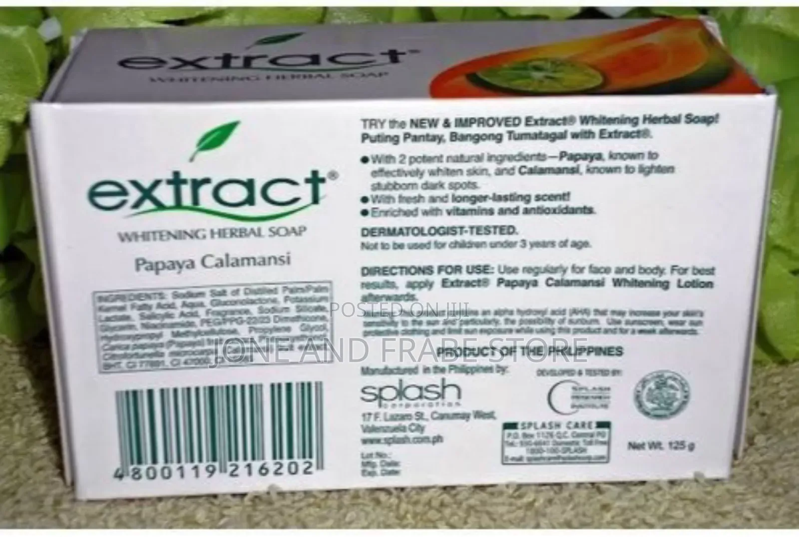 Extract Whitening Herbal Soap (With Papaya Calamansi)