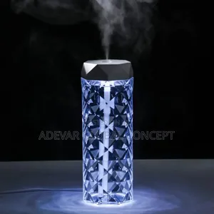 1l Crystal Humidifier Usb Air Purifier Diffuser Night Lamp