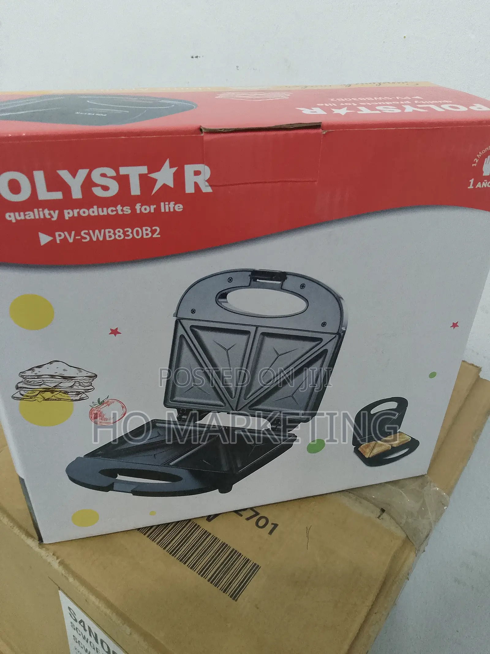 Polystar Pv-Swb830b2 Fast Easy Sandwich Maker