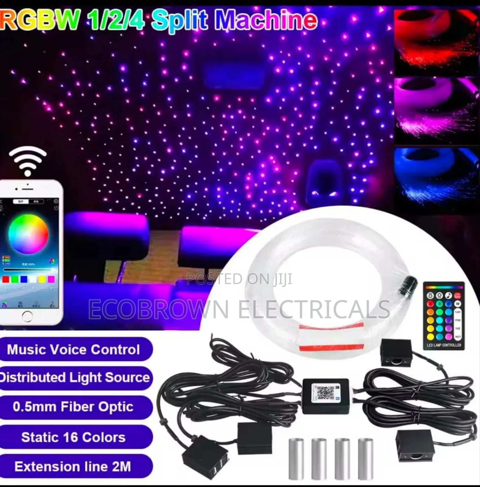 Cinema Atmosphere Ceiling Light Plastic Optical 3m LED Decor