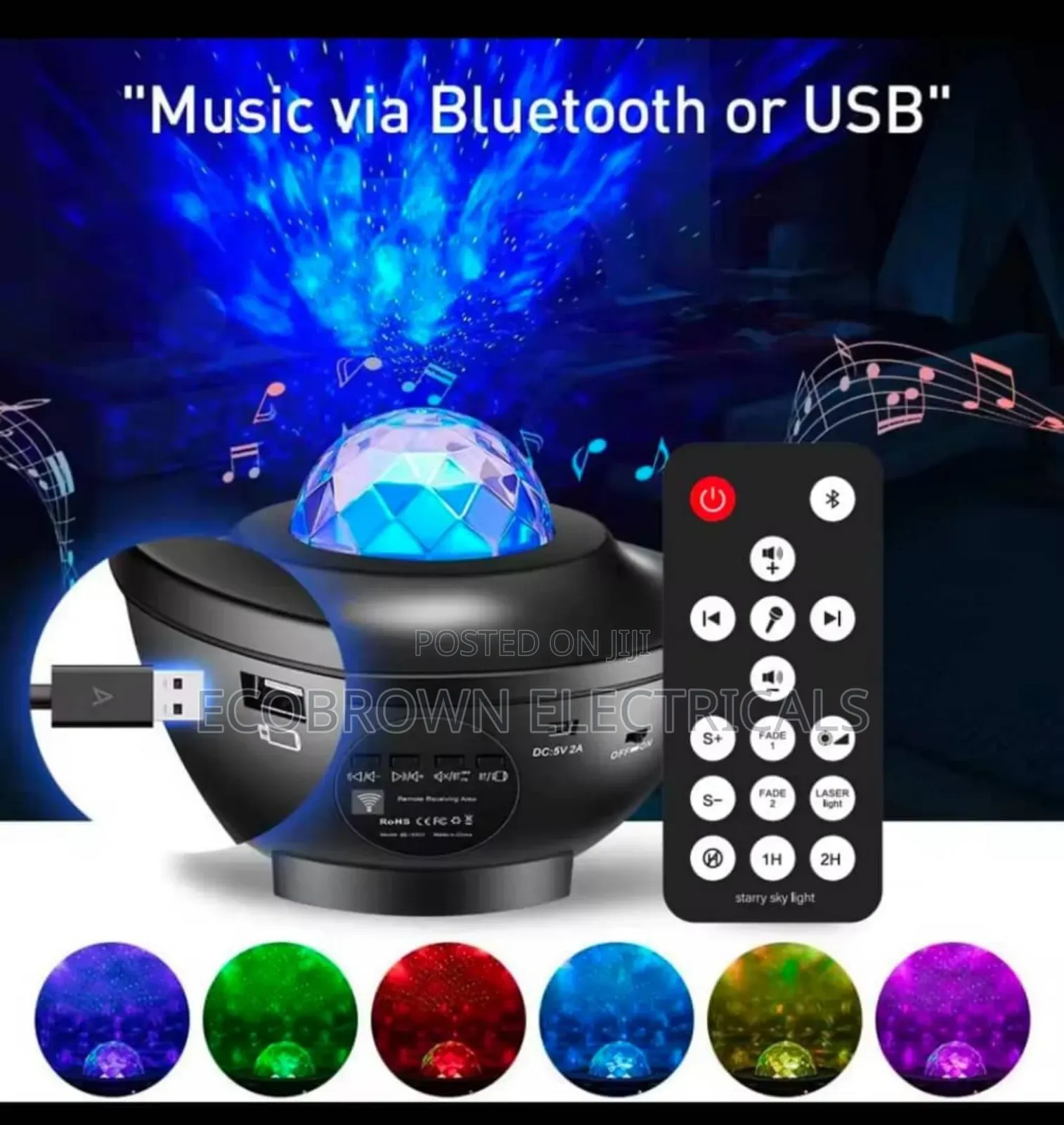 MP3 Music, Room Decor With Remote Control Light