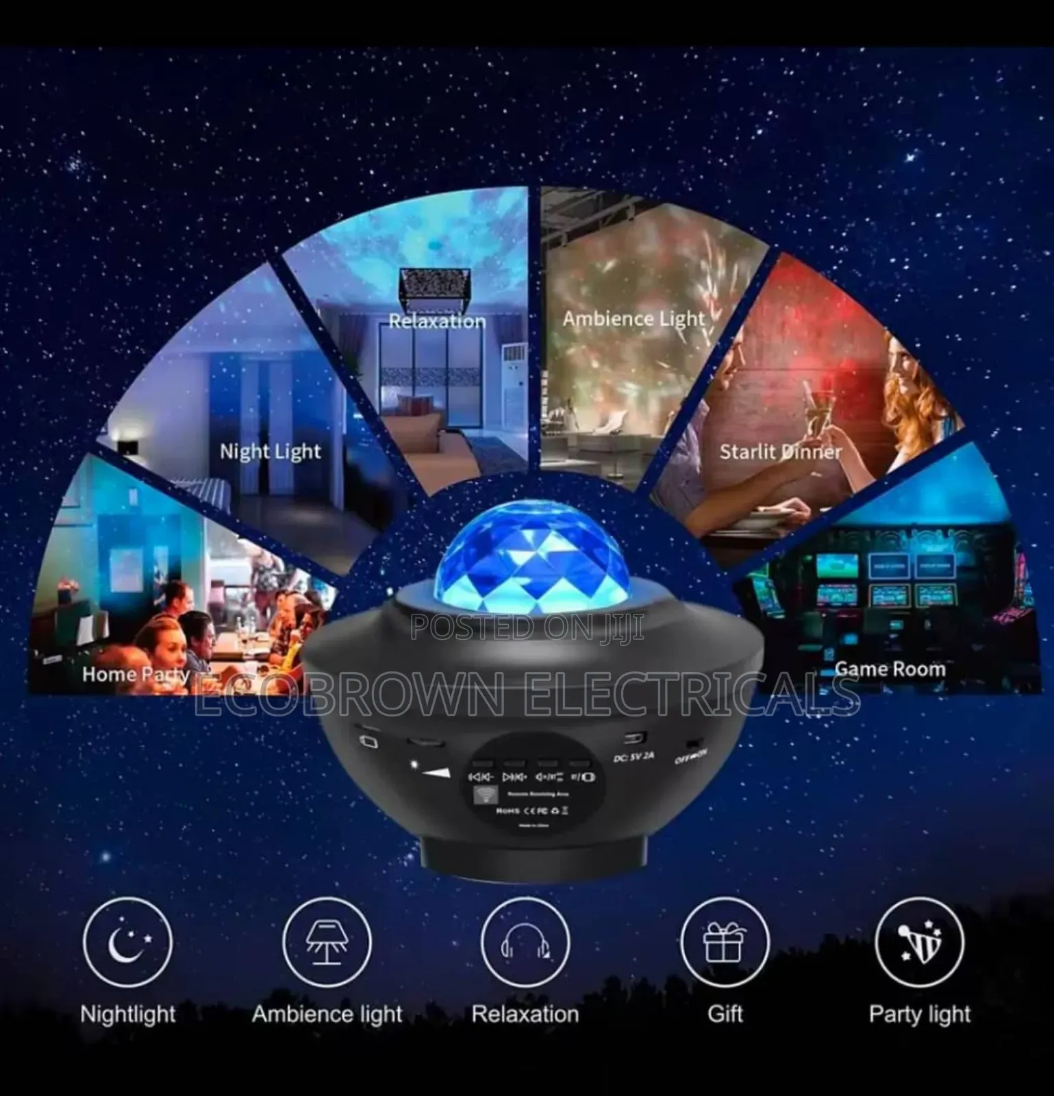 MP3 Music, Room Decor With Remote Control Light