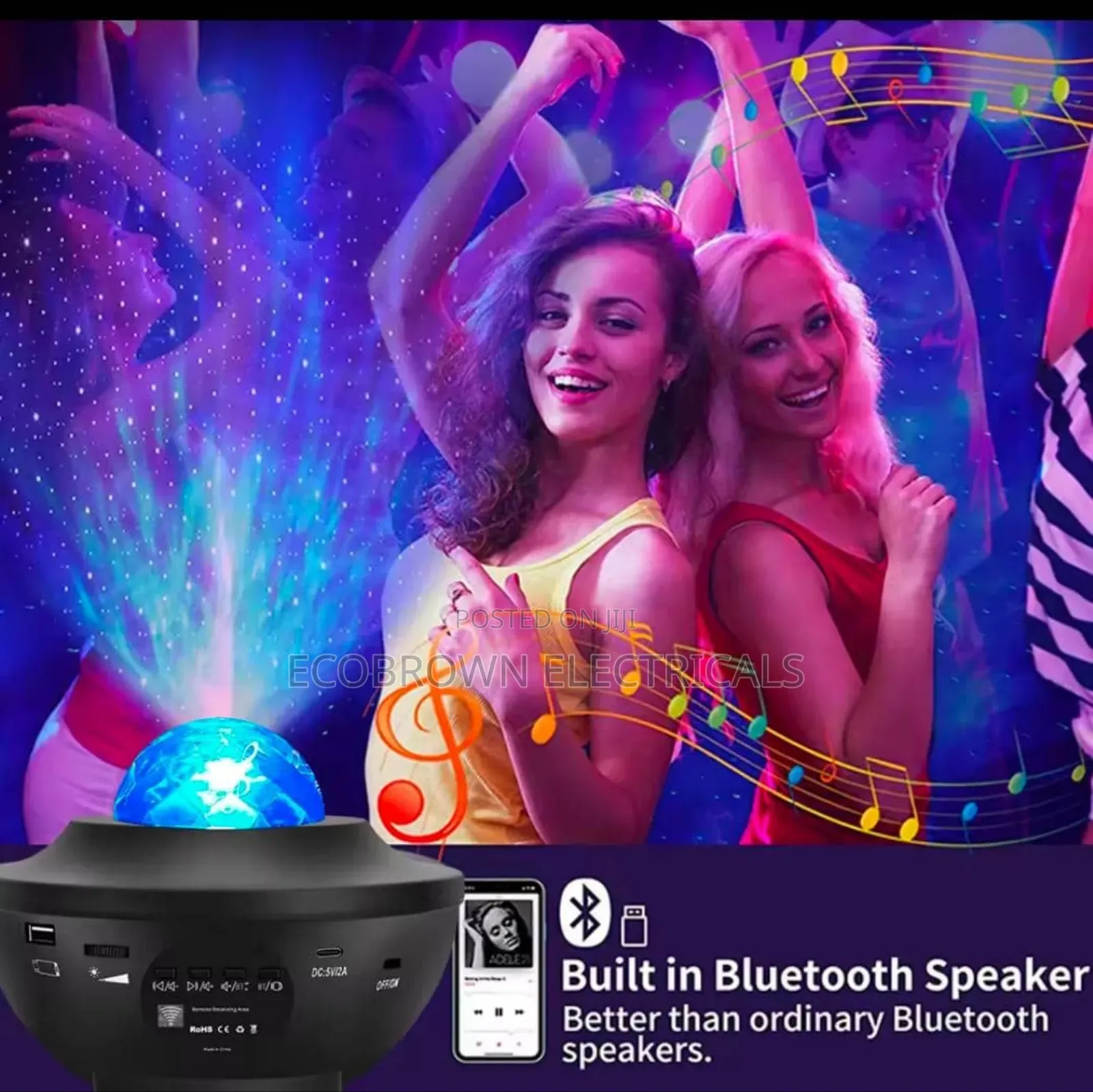 MP3 Music, Room Decor With Remote Control Light