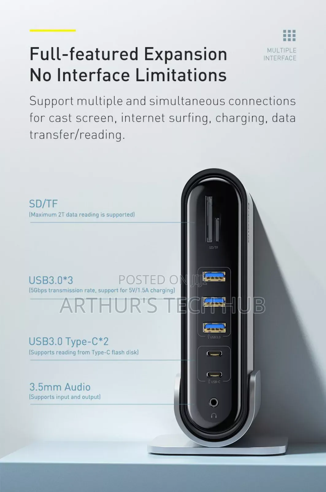 Baseus 16-in-1 Four Screen Multifunctional Type-C Hub