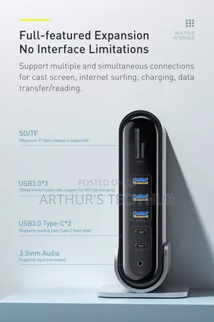 Baseus 16-in-1 Four Screen Multifunctional Type-C Hub
