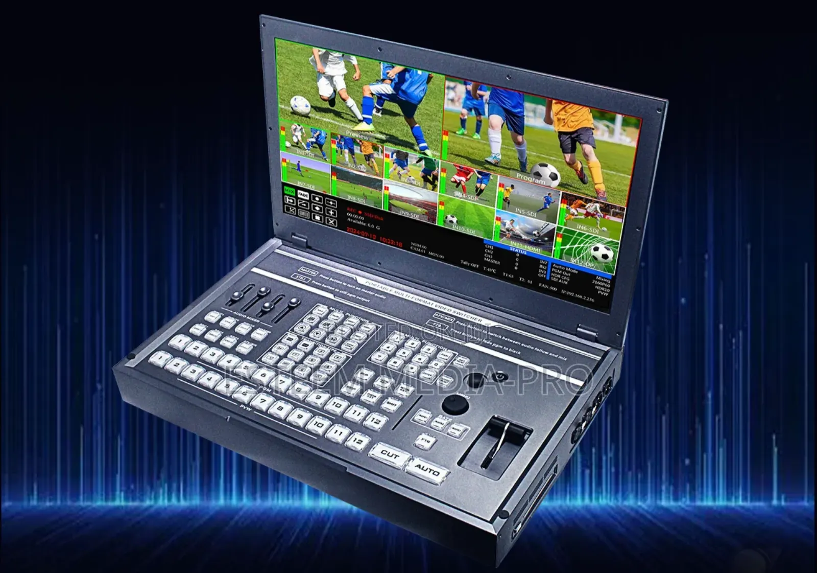Devicewell 12g Uhd 14-Ch Video Switcher-Uhs9916r