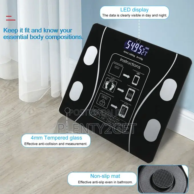 Multi-Functional Rechargeble BT Intelligent Weight Scale