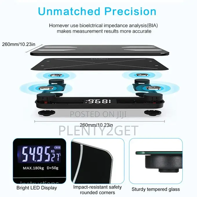 Multi-Functional Rechargeble BT Intelligent Weight Scale