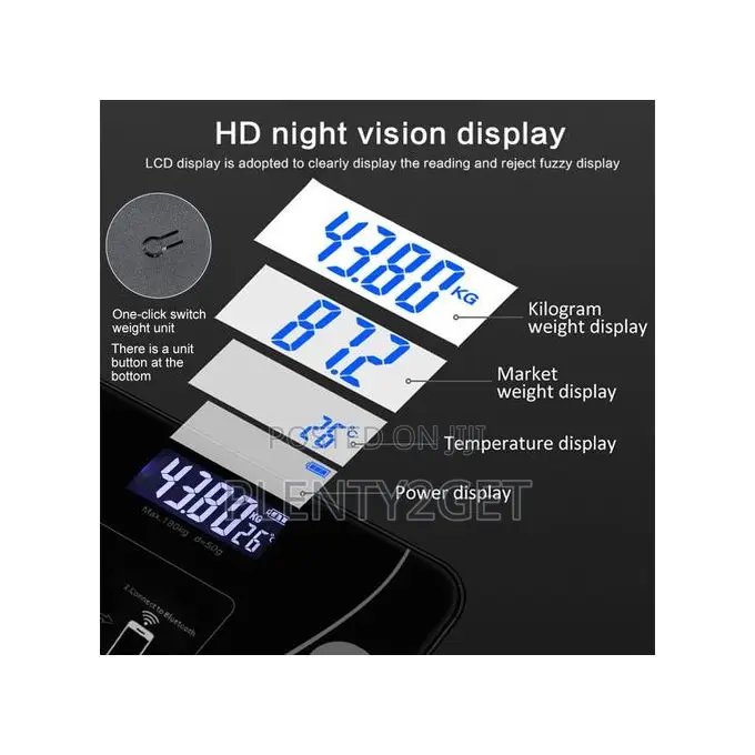 Multi-Functional Rechargeble BT Intelligent Weight Scale
