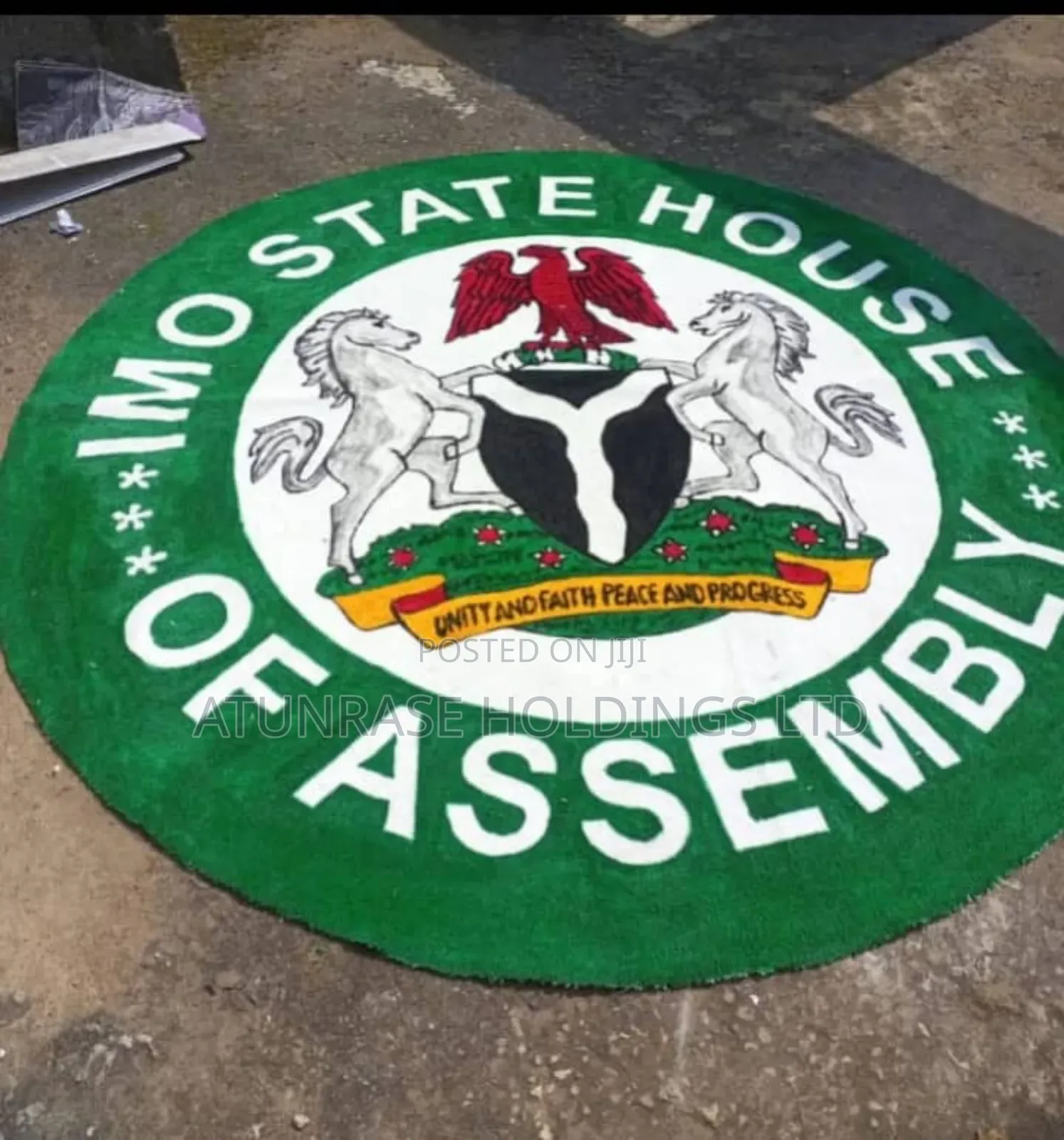 Highly Technical Hand Made Customized Carpet Logo