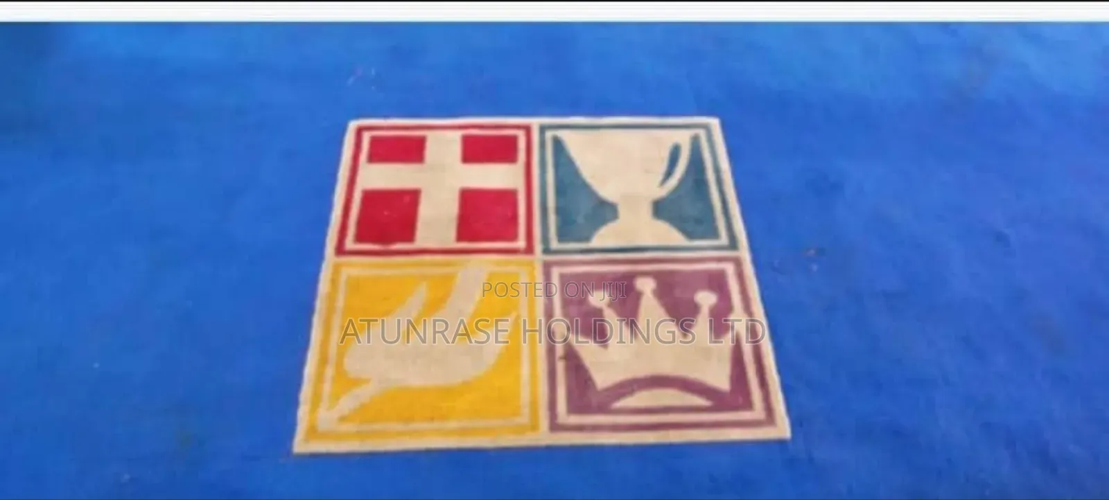 Highly Technical Hand Made Customized Carpet Logo