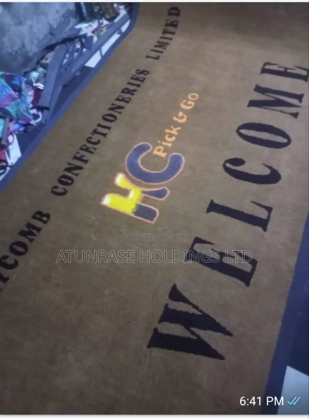 Highly Technical Hand Made Customized Carpet Logo