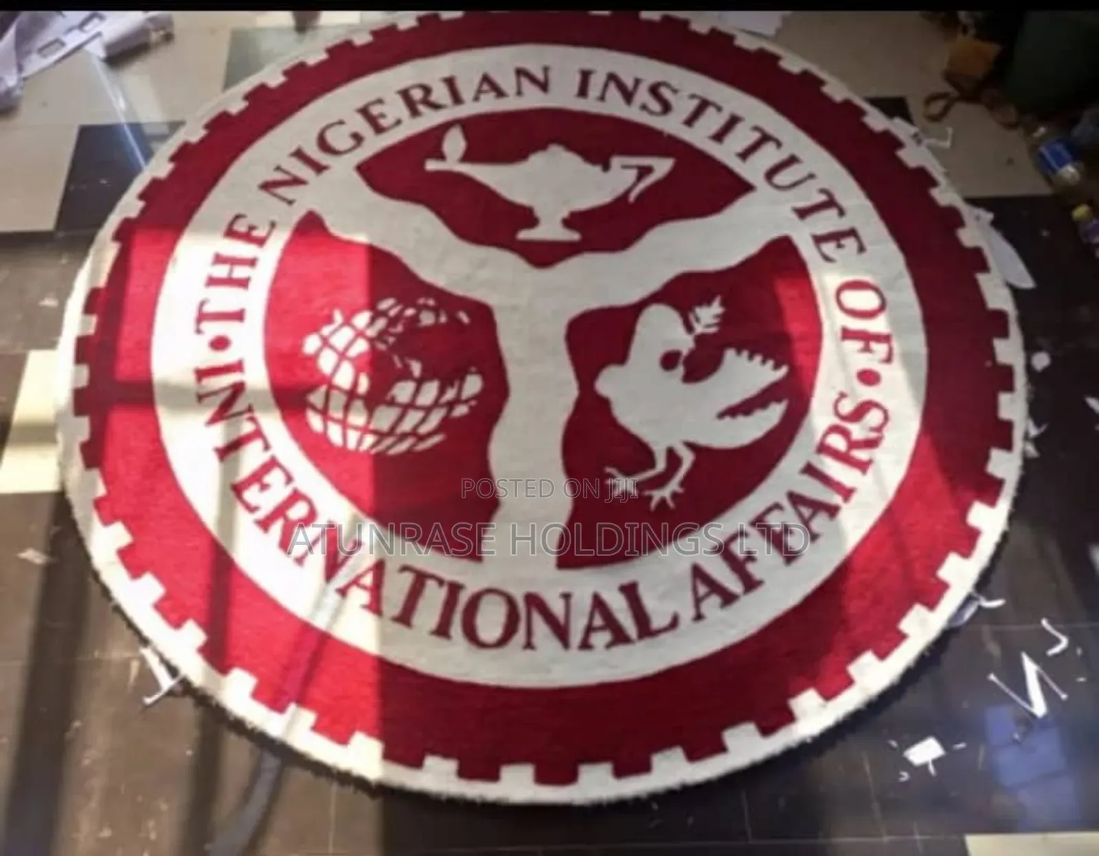 Highly Technical Hand Made Customized Carpet Logo
