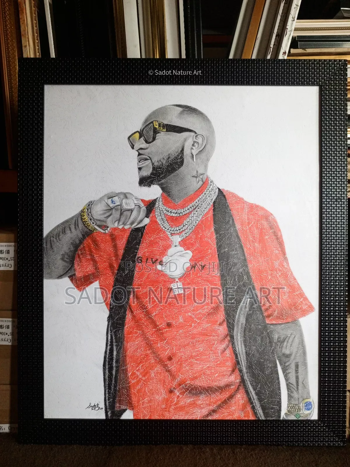 Pencil Drawing Artwork Frame