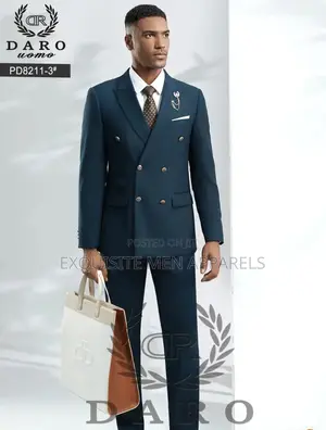 Quality Daro 2pcs Slim Fit Double Breasted Men’S Suit