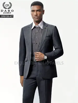 Dark Gray Daro 2pcs Corporate Slimfit Quality Men’S Suit