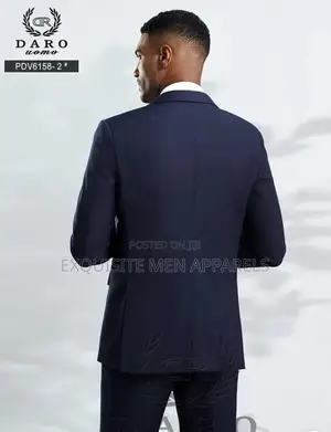 Dark Navy Corporate Turkish Daro 3pcs Quality Men’S Suit