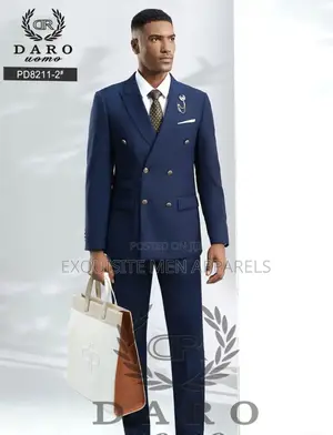 Quality Double Breasted Daro Slim Fit Men’S Suit