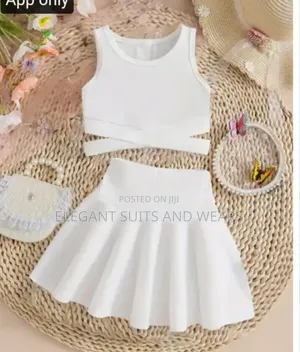Casual Skirt And Blouse - Girls