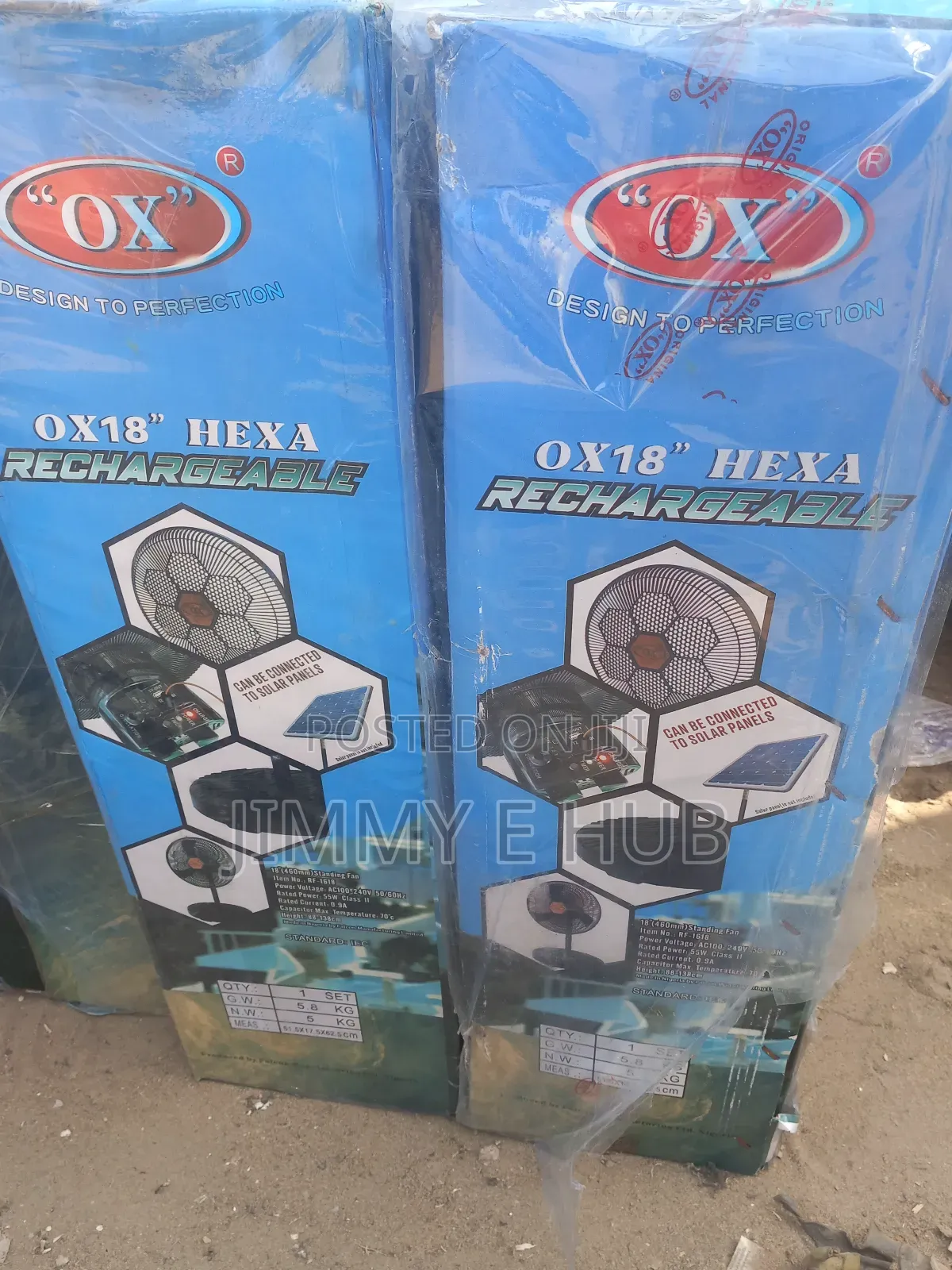 OX Hexa Rechargeable Fan