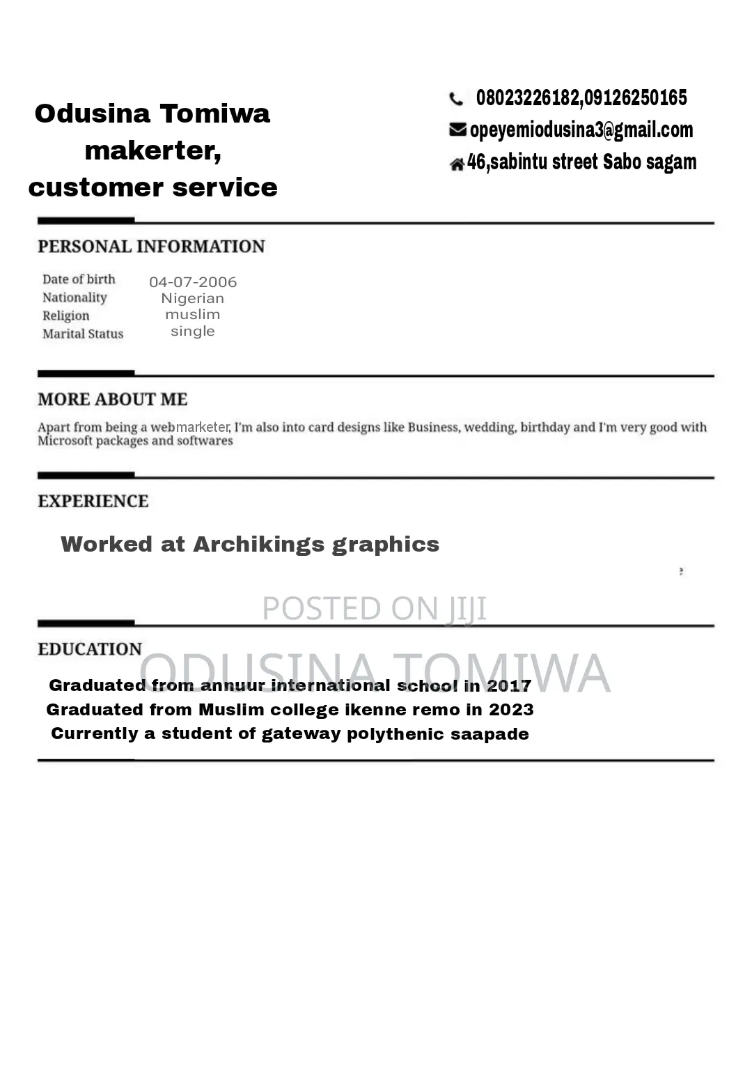Moniepoint Customer Service Officer