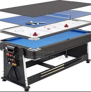 4in1 7ft Snooker, Air Hockey, Dinning Table &Tennis