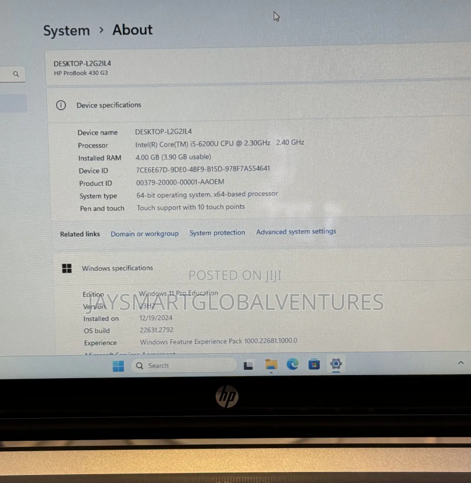 Laptop HP 430 G3 4GB Intel Core i5 SSD 128GB