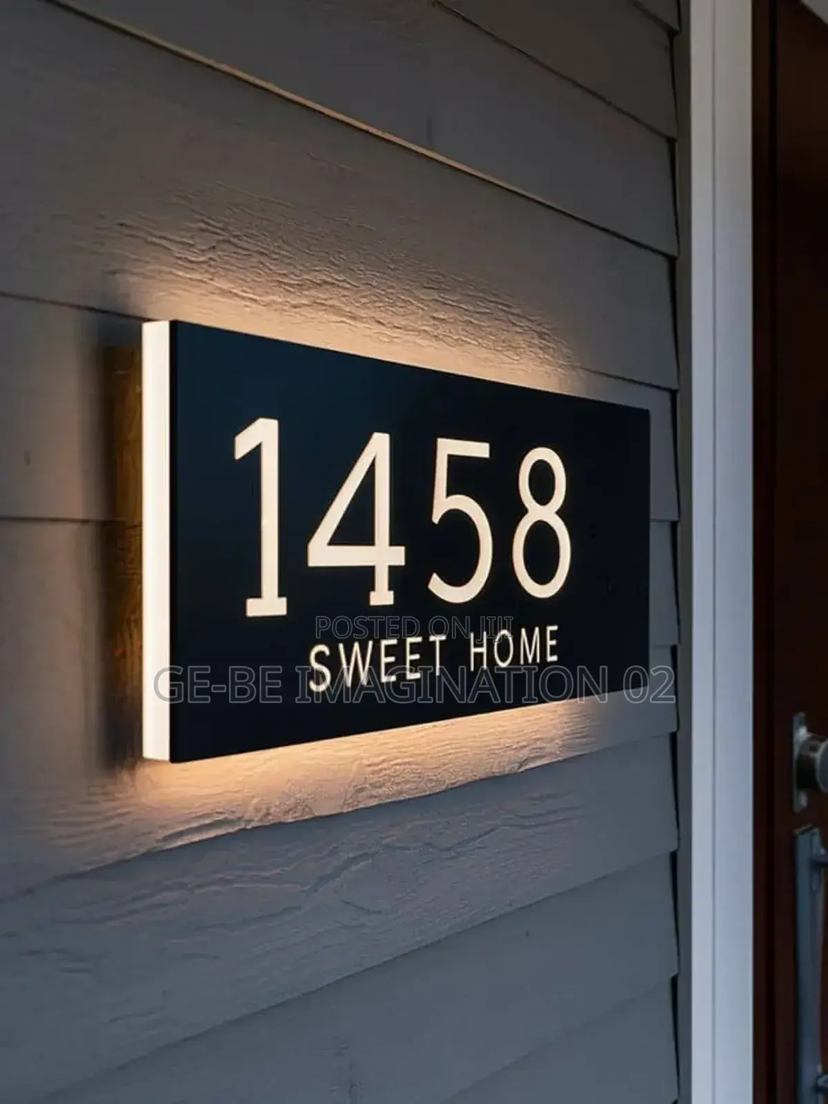 House Number Light Sign