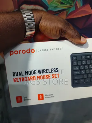 Porodo Dual Mode Wireless Keyboard Mouse Set