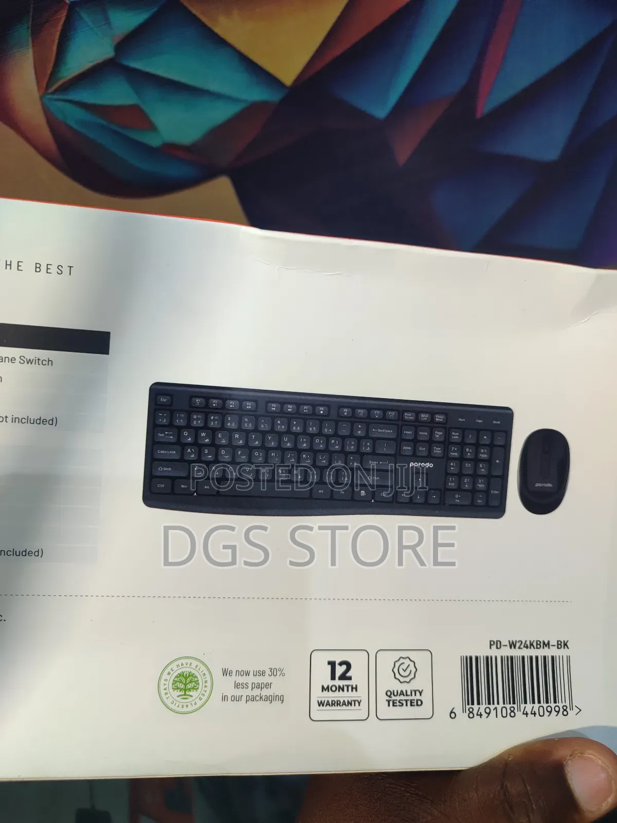 Porodo Dual Mode Wireless Keyboard Mouse Set