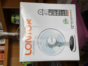 Lontor Rechargeable Table Fan 12" Inches