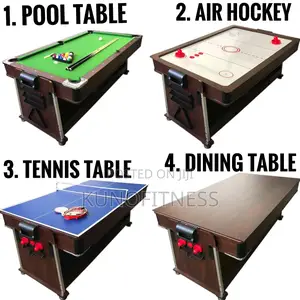 Revolve 4-in-1 Snooker, Tennis Table, Air Hockey, Dining