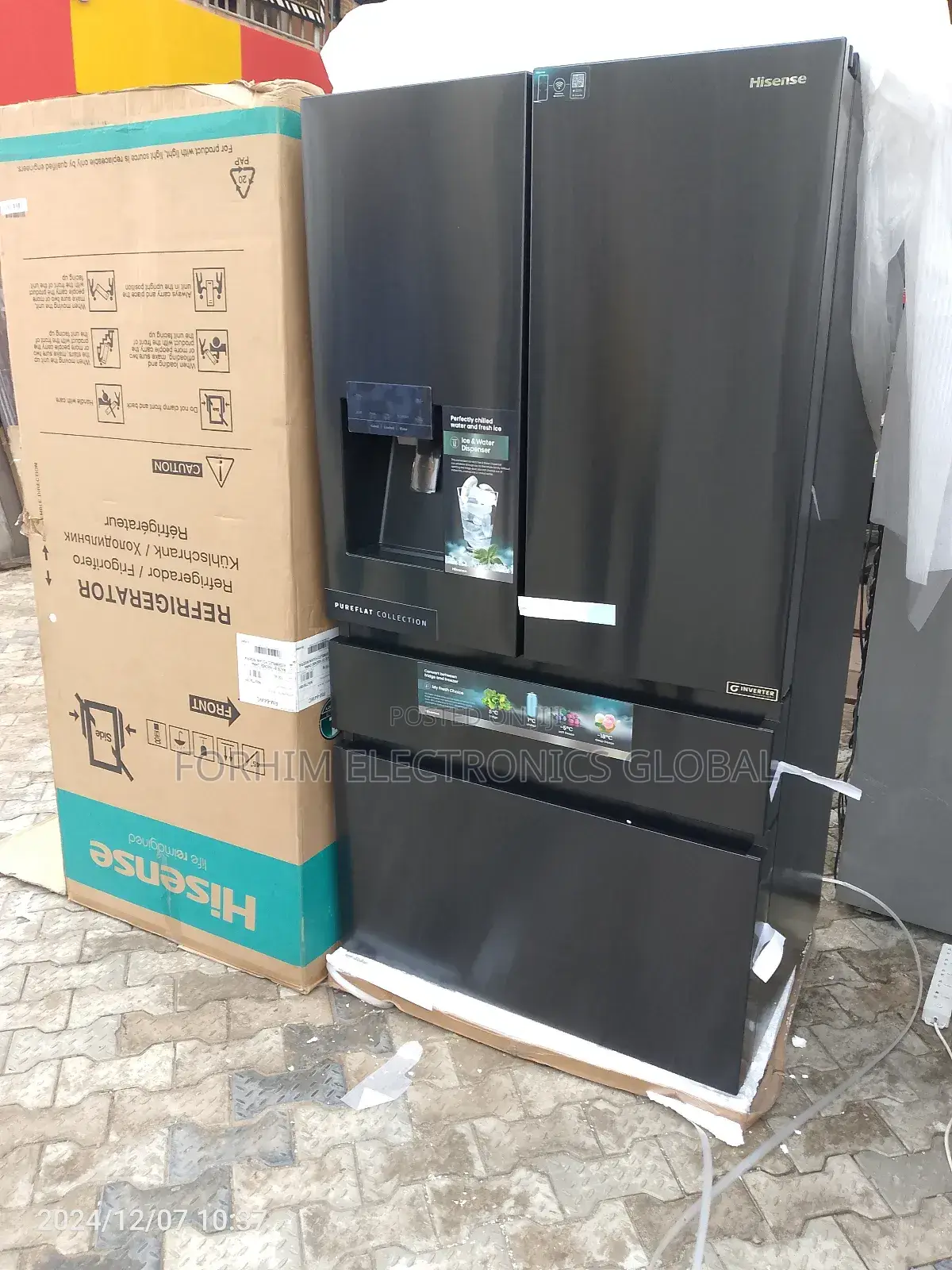 Hisense Side by Side Refrigerator (Inverter)