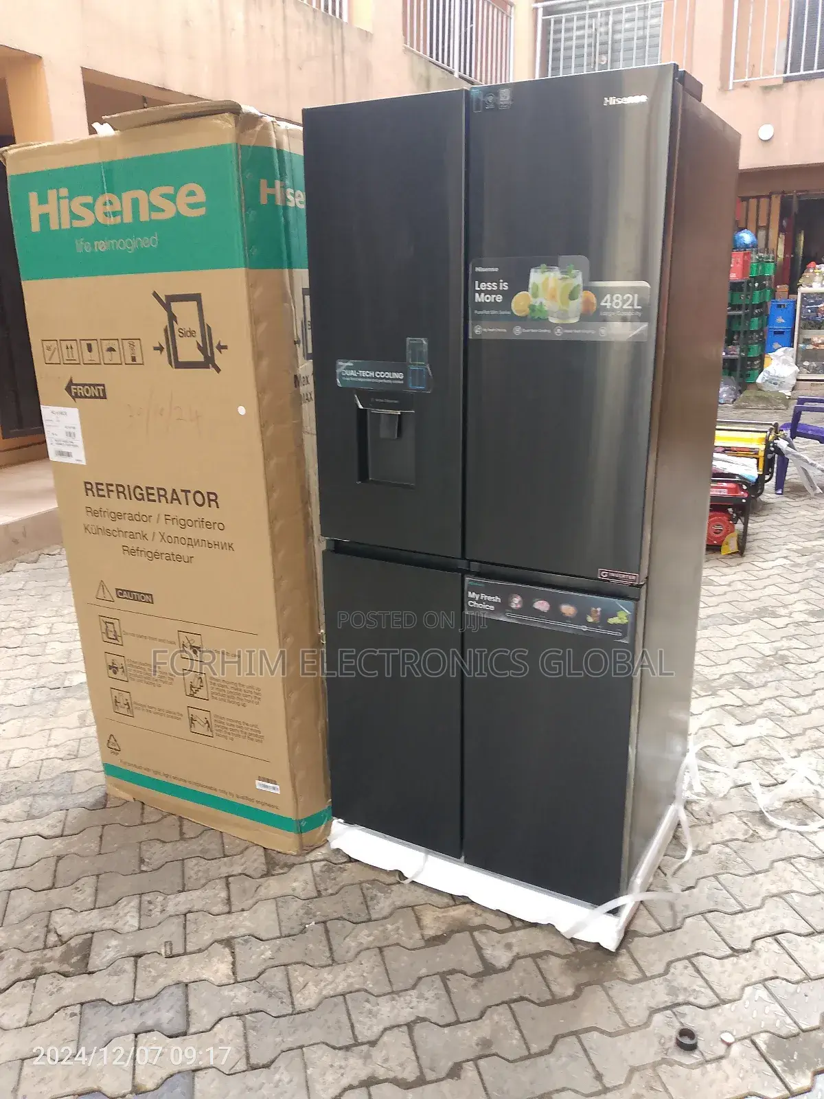 Hisense Side by Side Refrigerator