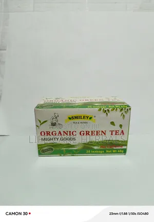 Organic Green Herbal Tea Smiley