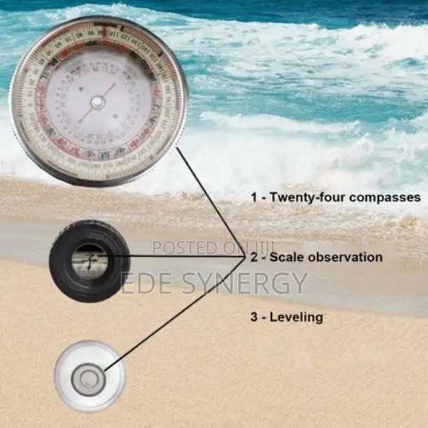 Portable Compass Hiking Survival Waterproof 360° Rotatable