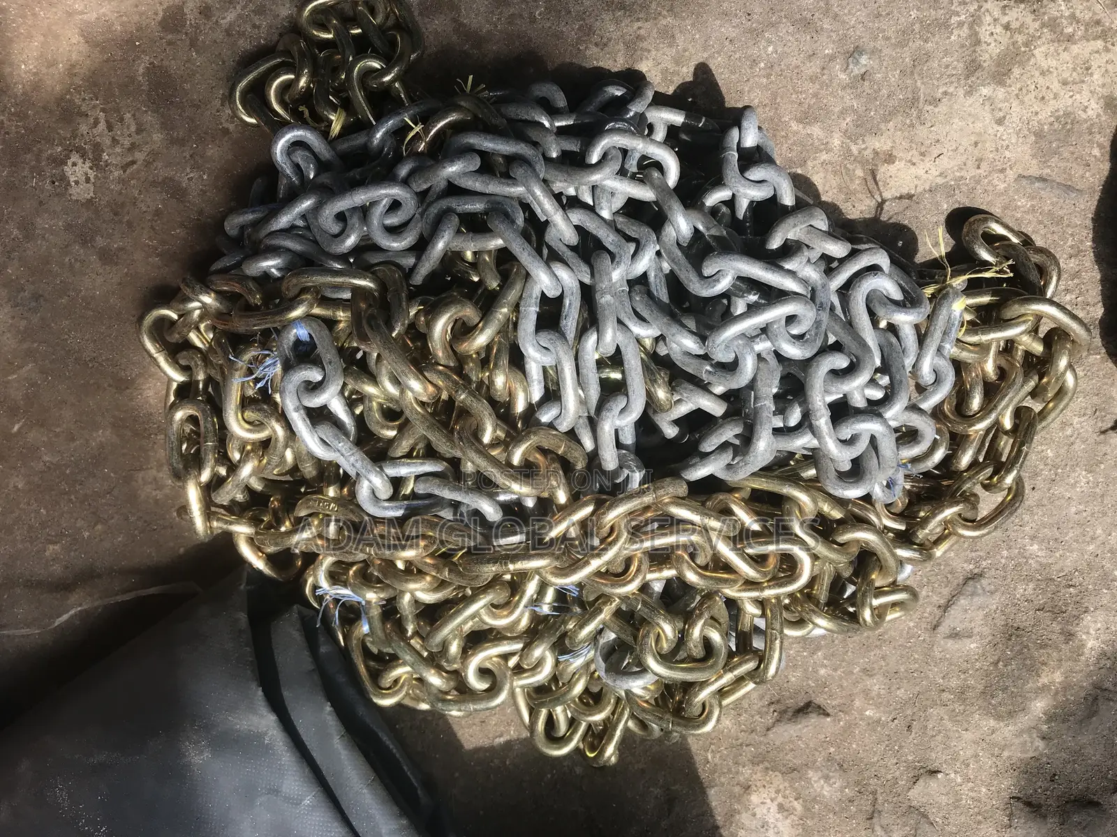 8mm Galvanized Brass Chain