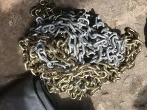 8mm Galvanized Brass Chain