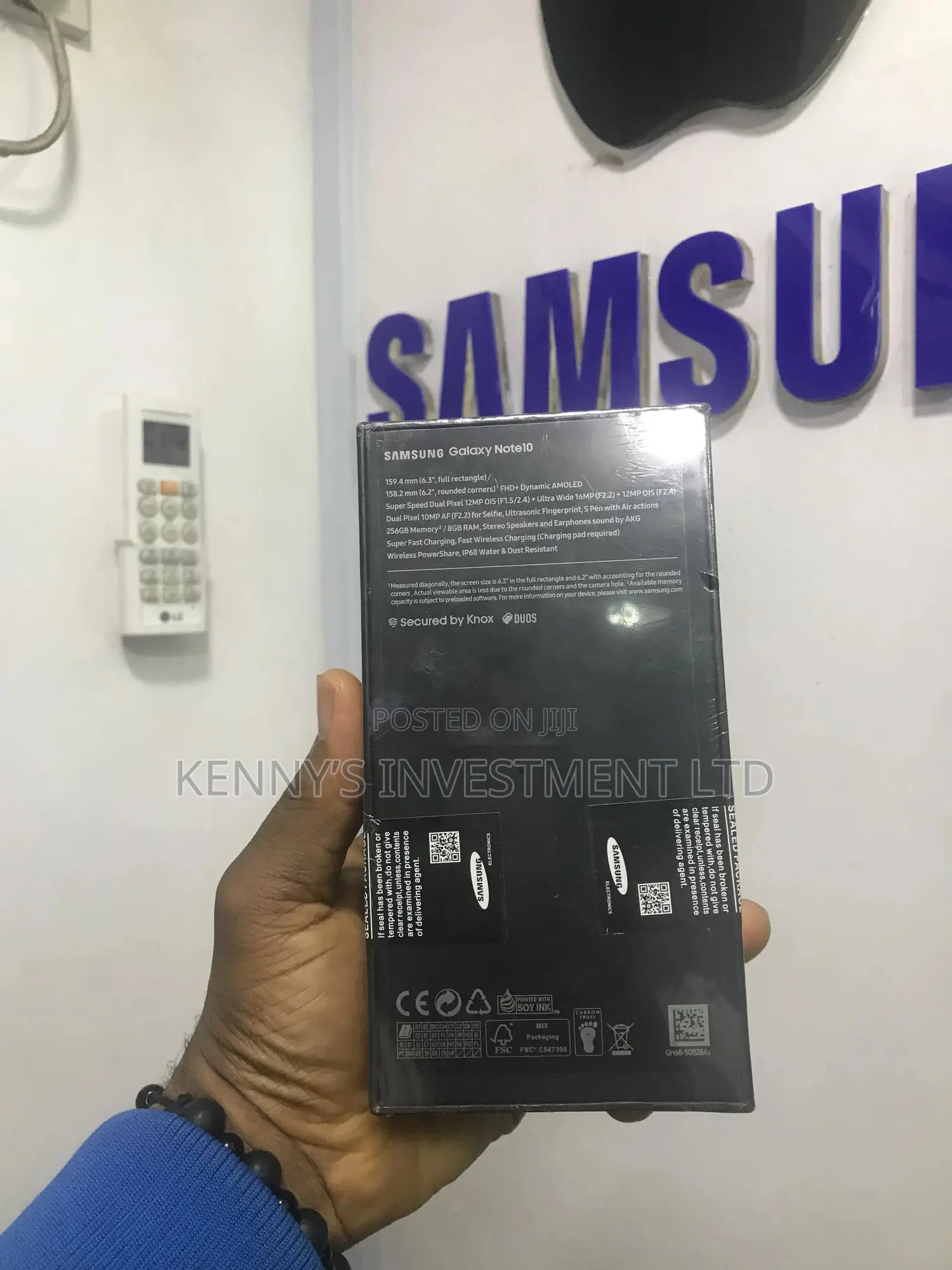 New Samsung Galaxy Note 10 5G 256 GB Black