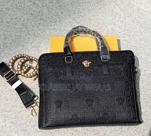Original Black Leather Laptop/ Hand Bag for Men