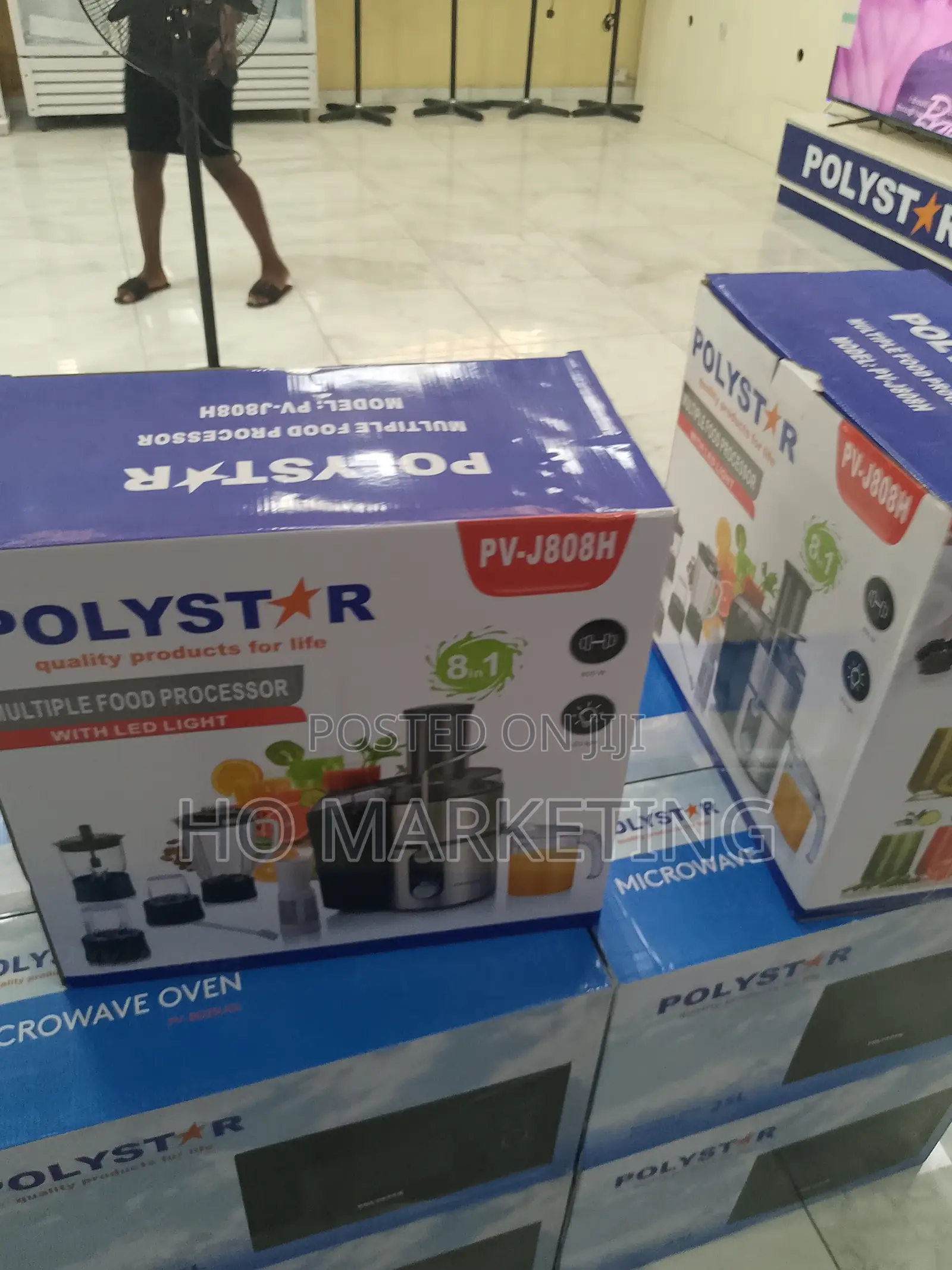 Polystar Low Noise 75mm Food Processor-Pv-J808h