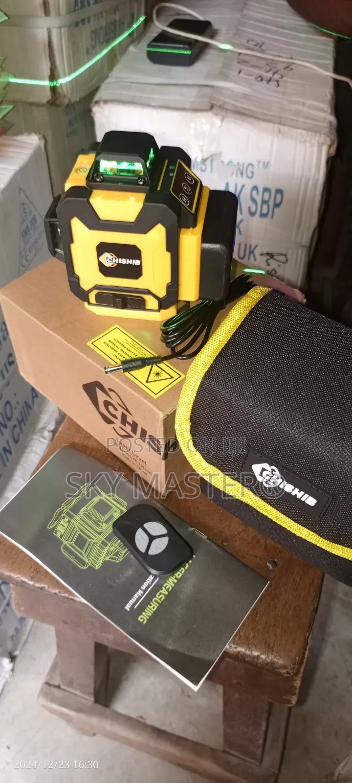 16 Lines Green Light Laser Level With Remote Control
