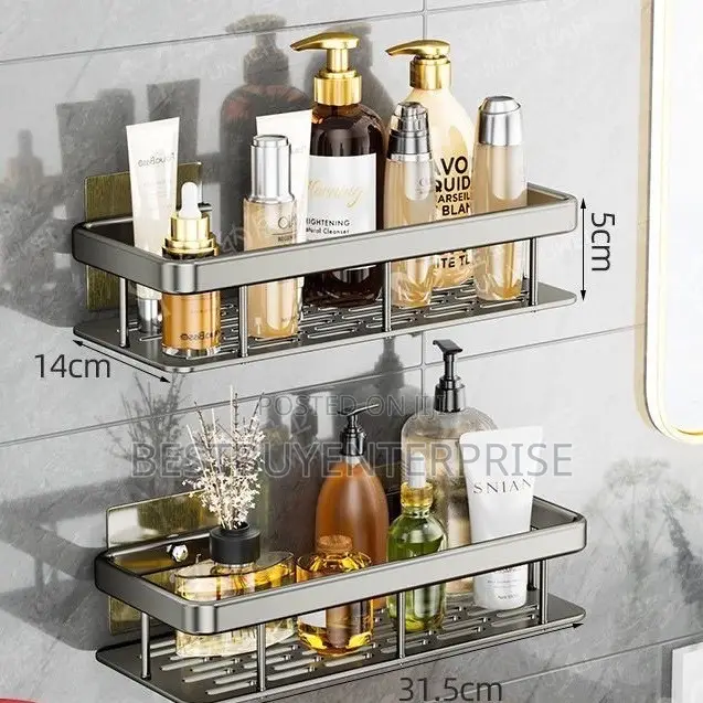 Single Wall Mount Bathroom/Kitchen Shelf