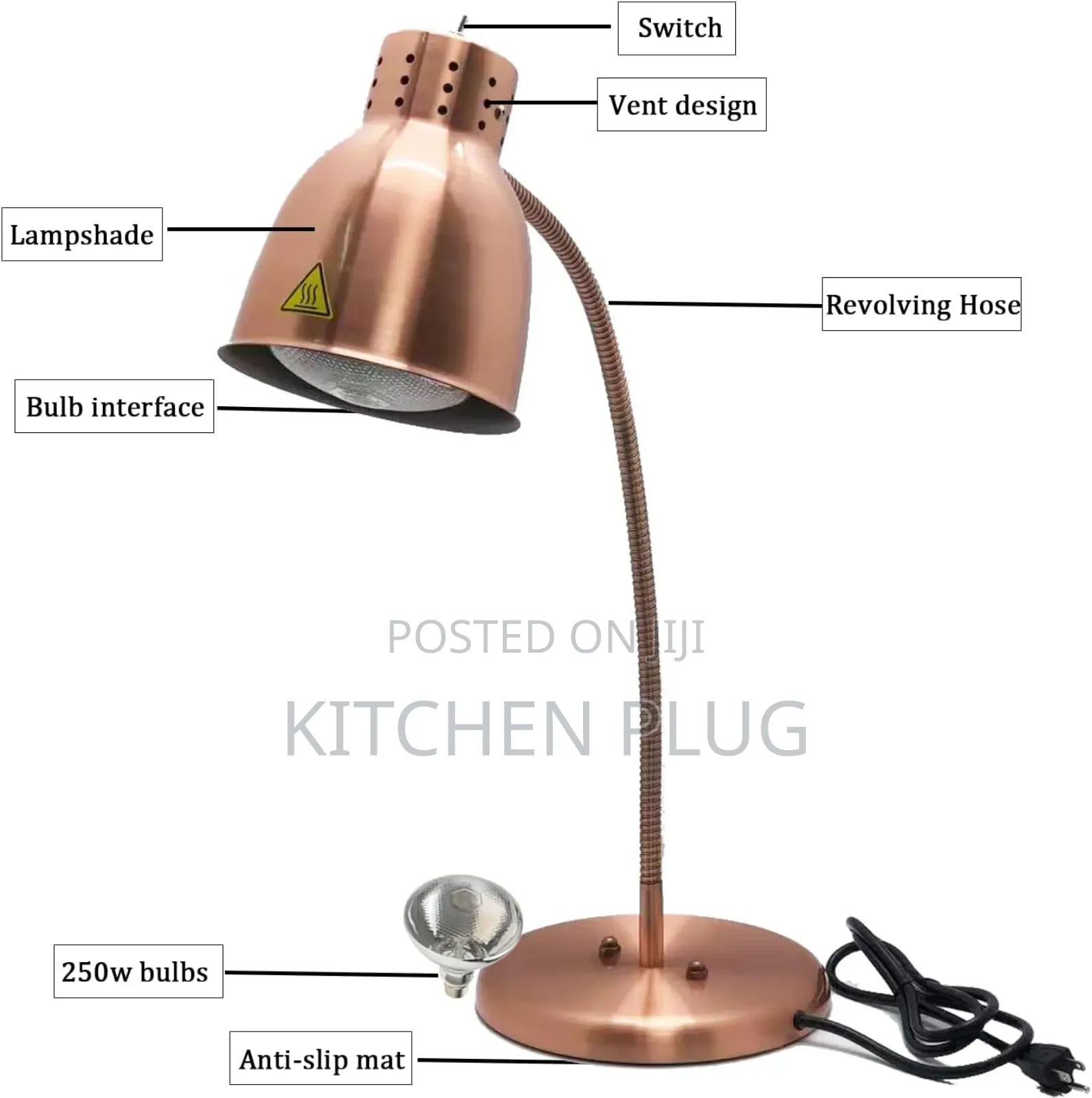 Single Food Warmer Lamp