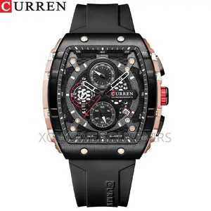 CURREN Chronographic Rubber Watch 