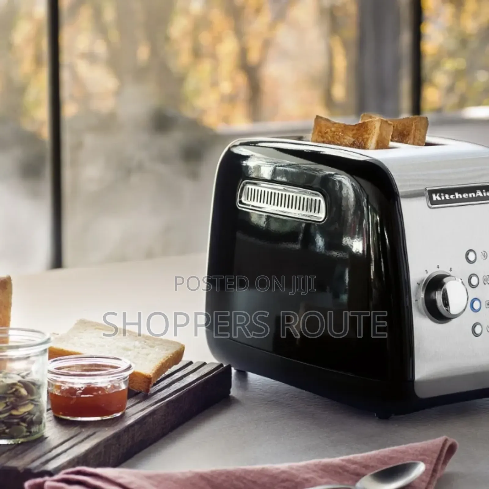 Kitchenaid Cottage Breakfast Set (Kettle Toaster)- Black