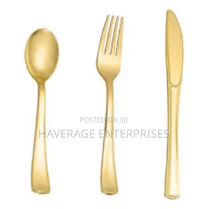 Disposable Cutlery Set Gold/Silver 2,400each