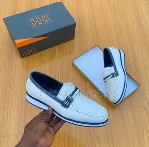 Top Notch Quality White Shoe for "Odogwu"